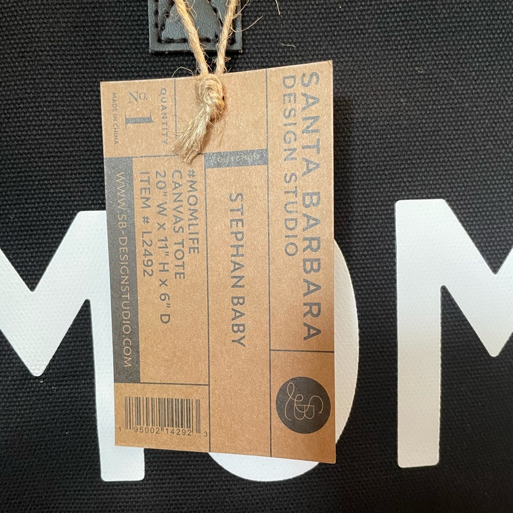 Canvas Tote, #MOMLIFE , Santa Barbara Design Studio. NWT - Picture 3 of 10